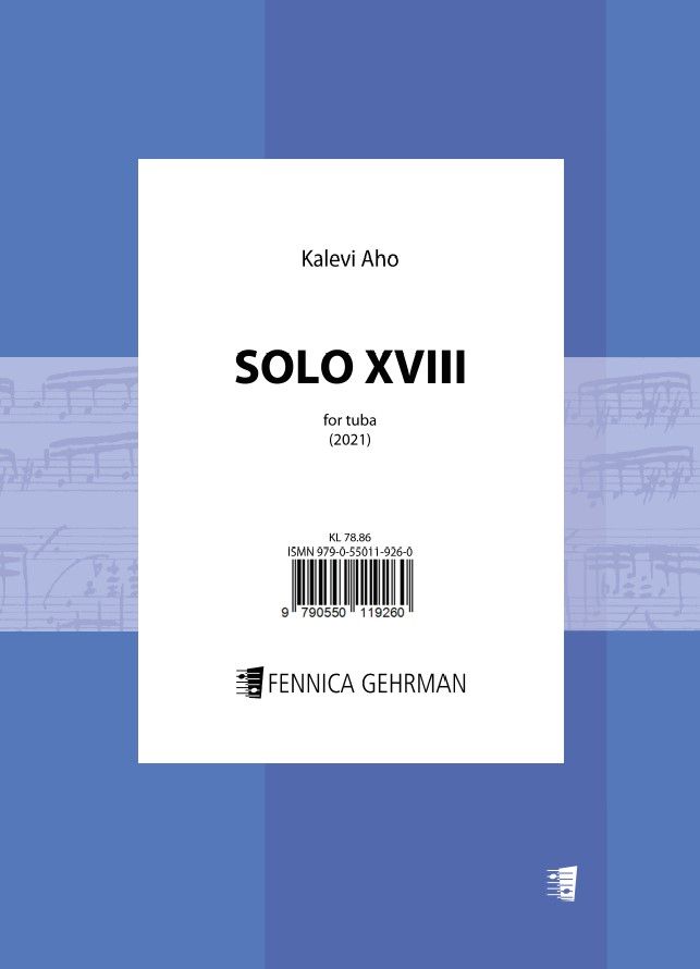 Kalevi Aho : Solo XVIII for tuba