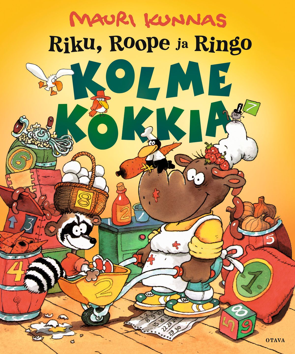 Mauri Kunnas : Riku, Roope ja Ringo kolme kokkia
