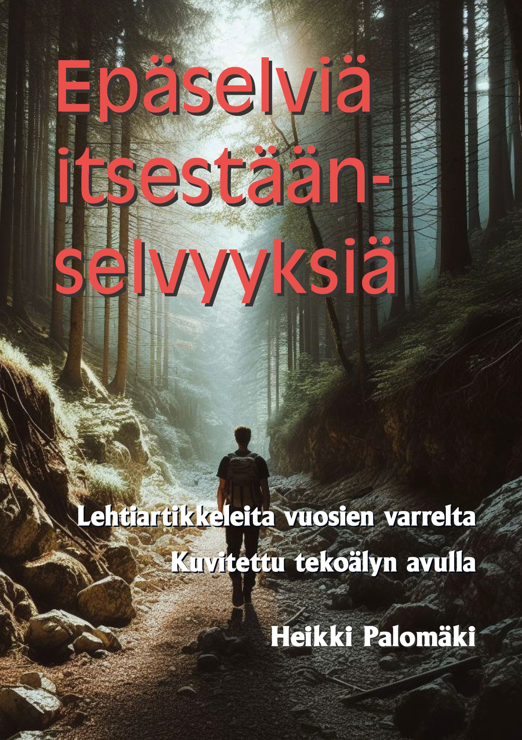 Kirjailijan Heikki Palomäki käytetty teos Epäselviä itsestäänselvyyksiä