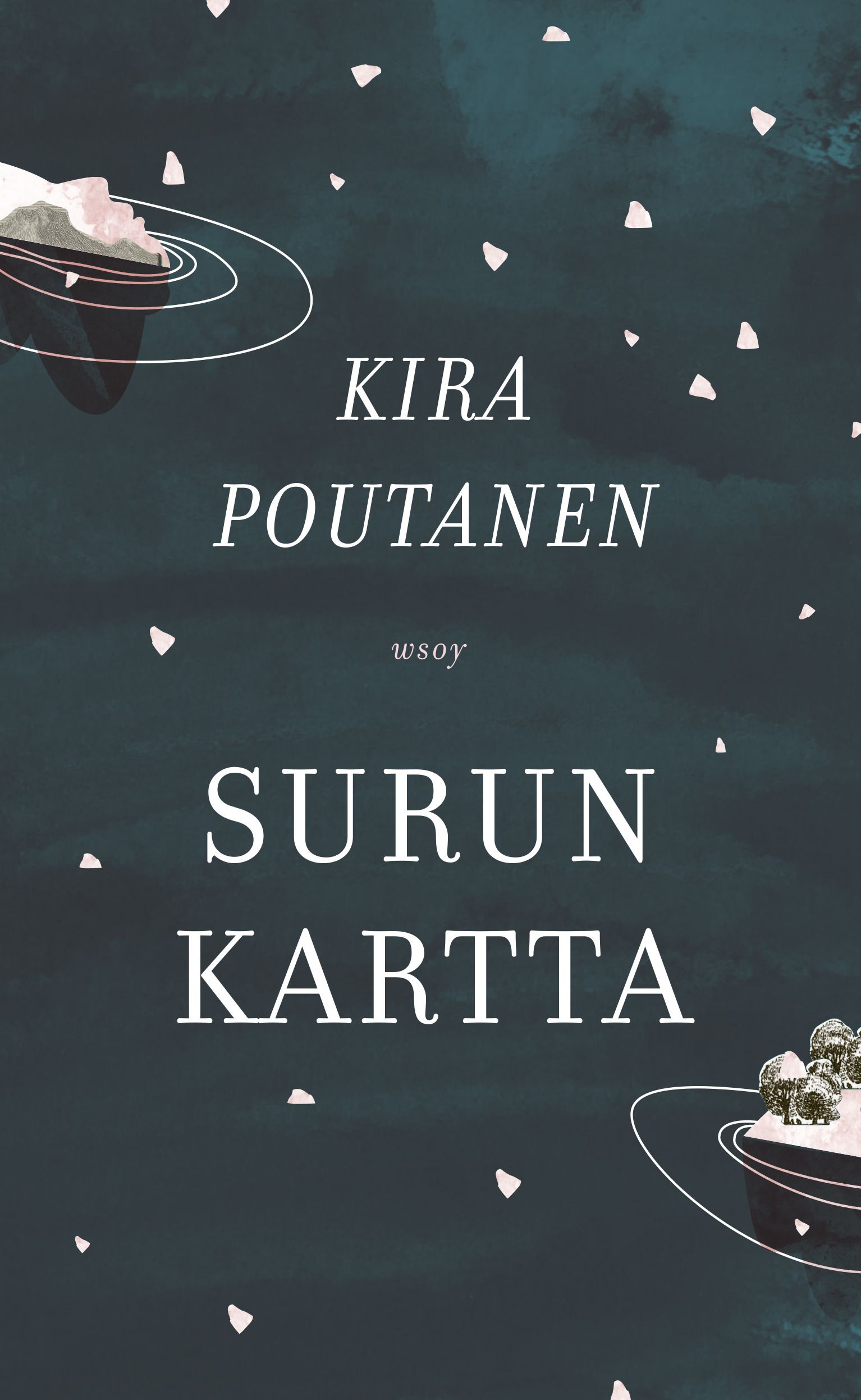 Kirjailijan Kira Poutanen käytetty kirja Surun kartta