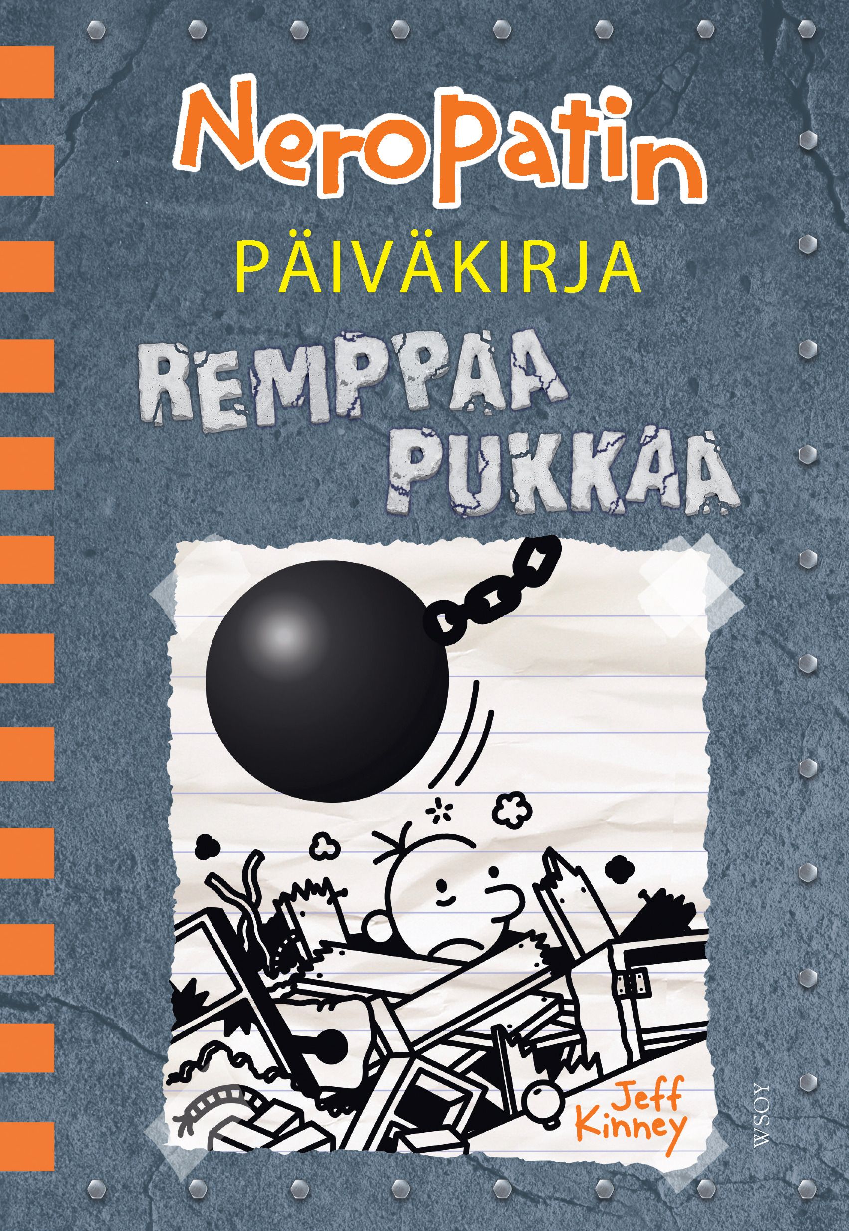 Kirjailijan Jeff Kinney uusi kirja Neropatin päiväkirja 14 : Remppaa pukkaa (UUSI)