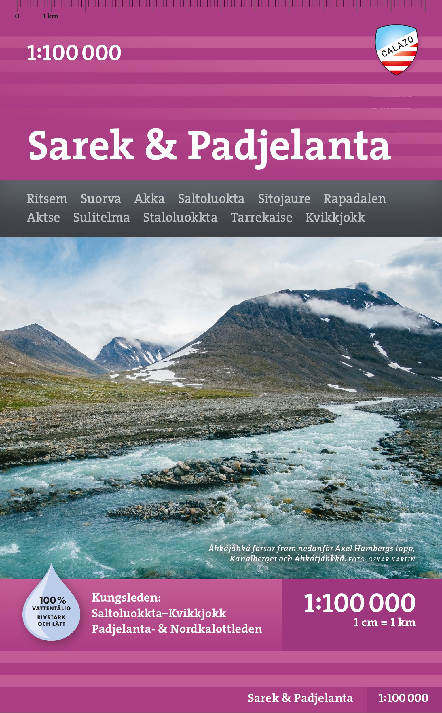 Sarek & Padjelanta 1:100 000