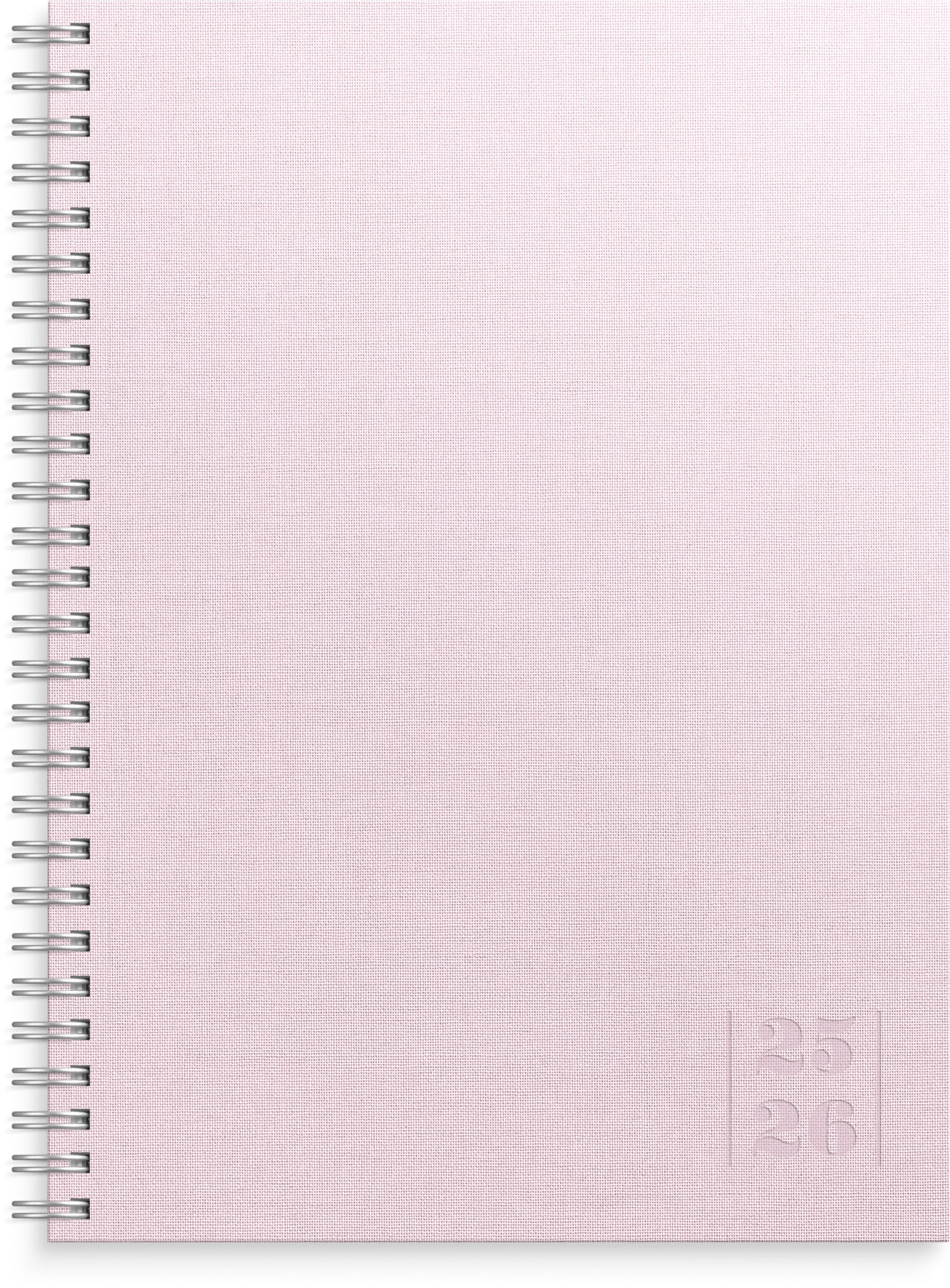 Study Textile roosa 2025-2026 (lukuvuosikalenteri)