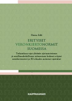 Hannu Itälä : Erityiset veronkiertonormit Suomessa