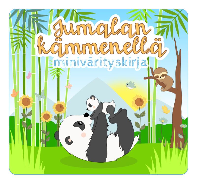 Jumalan kämmenellä minivärityskirja