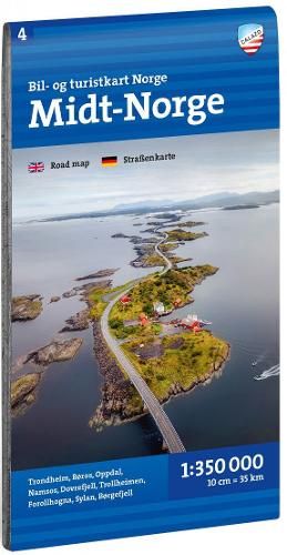 Bil- og turistkart Midt-Norge 1: 350 000