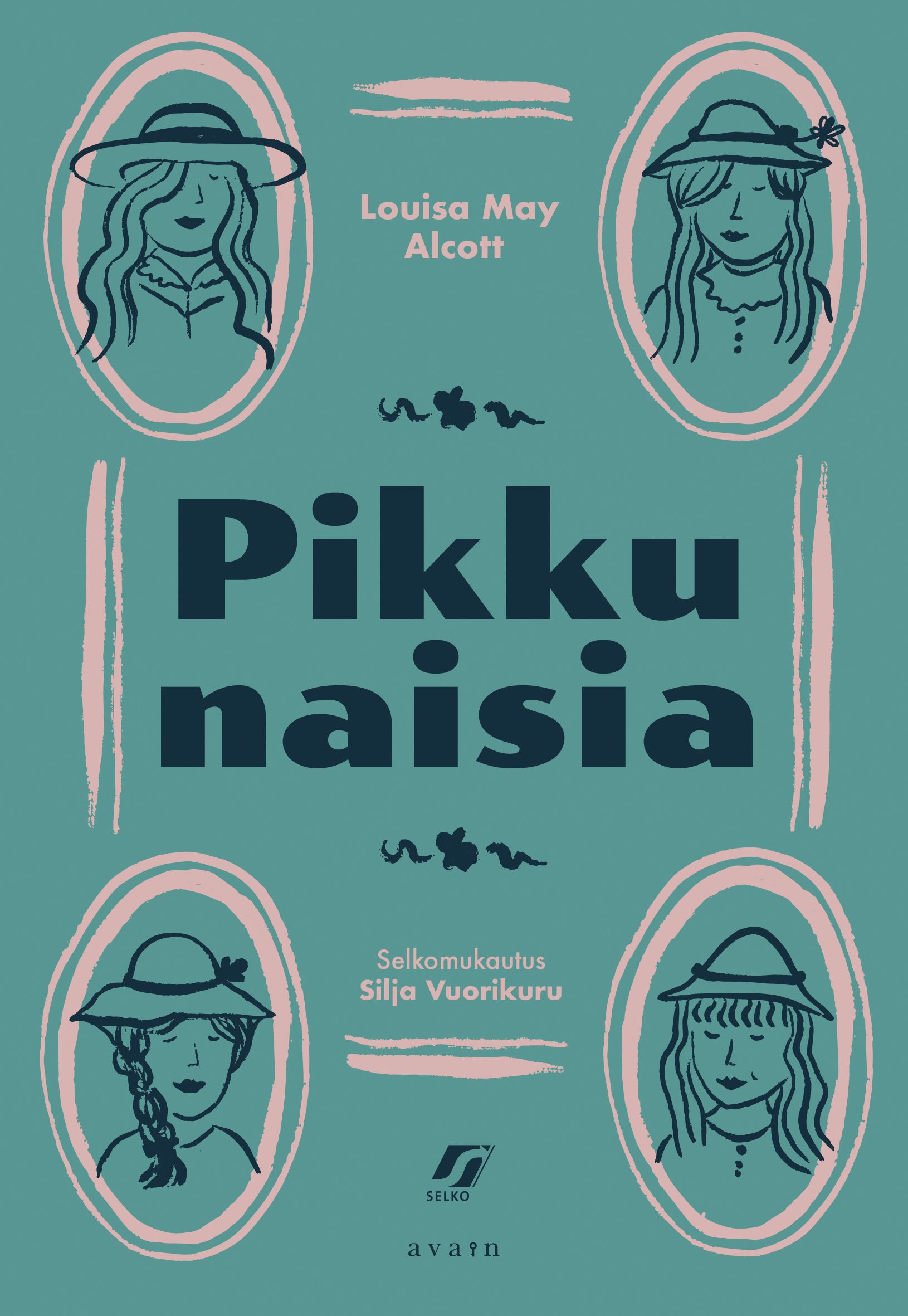 Kirjailijan Louisa M Alcott käytetty kirja Pikku naisia