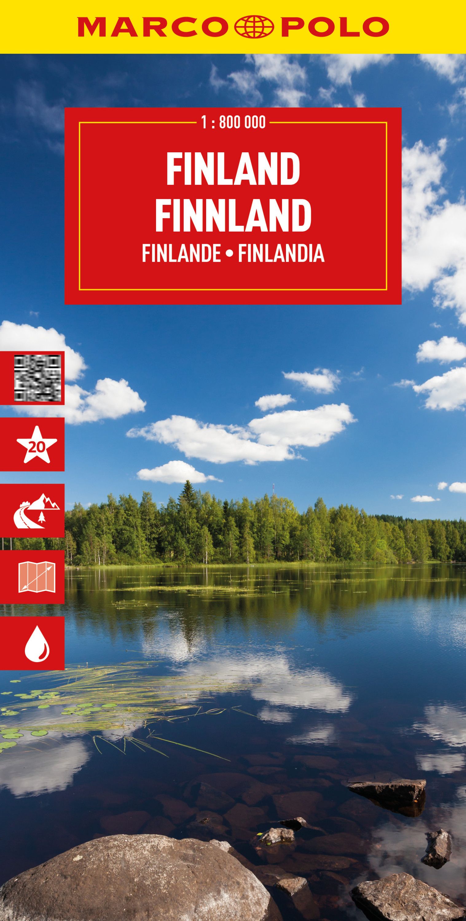Finland - Marco Polo Road map, 1:800 000