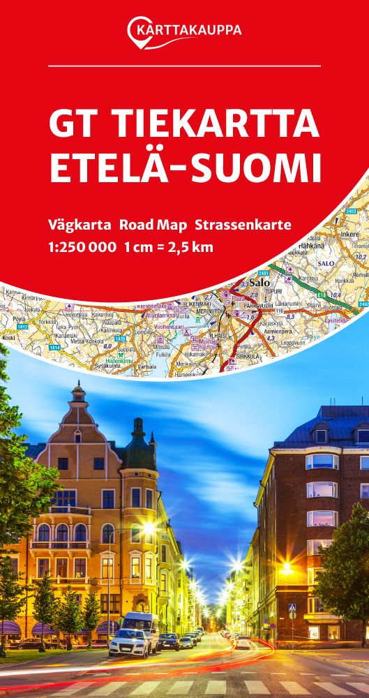 GT Tiekartta Etelä-Suomi 1:250 000