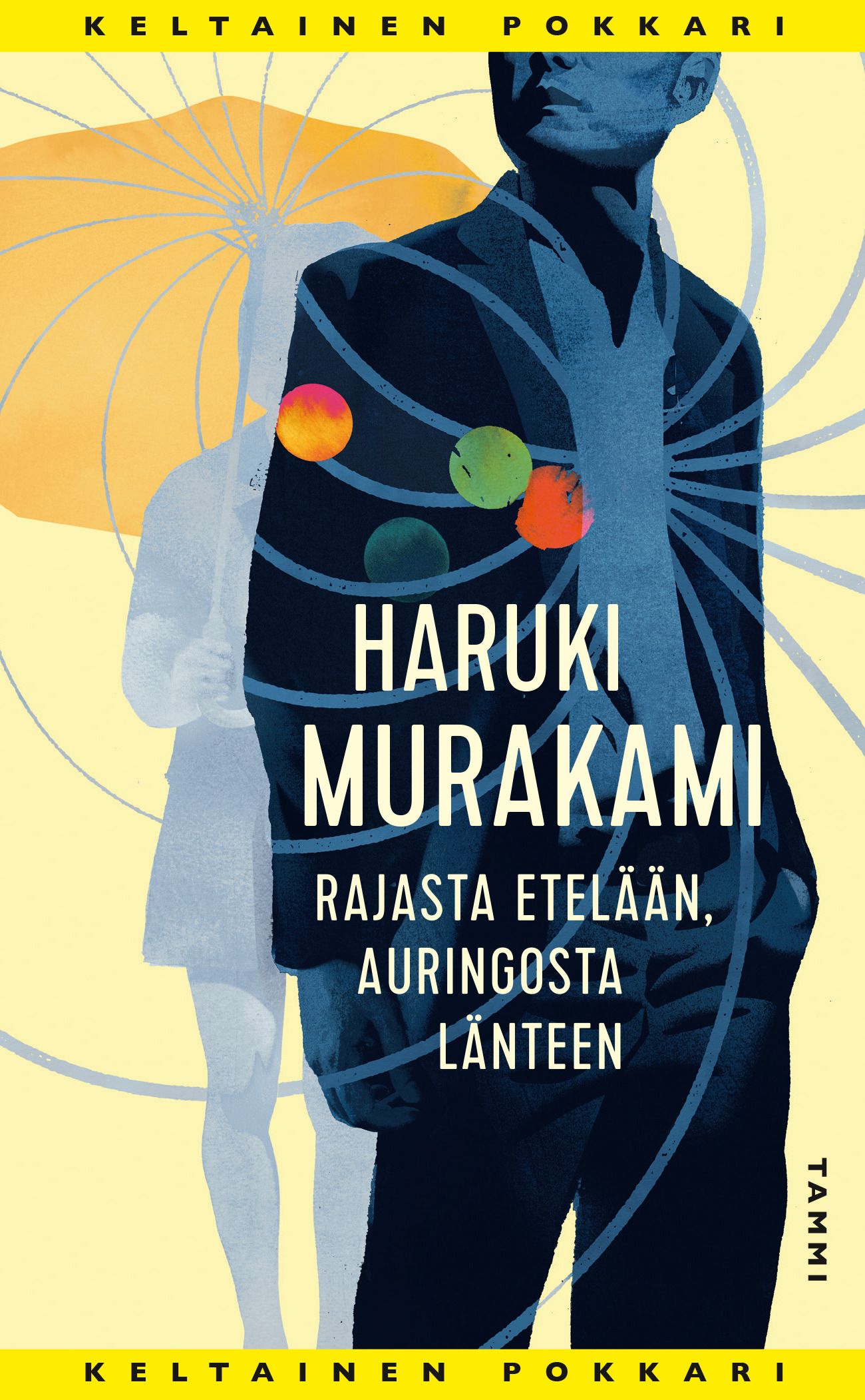 Kirjailijan Haruki Murakami käytetty kirja Rajasta etelään, auringosta länteen