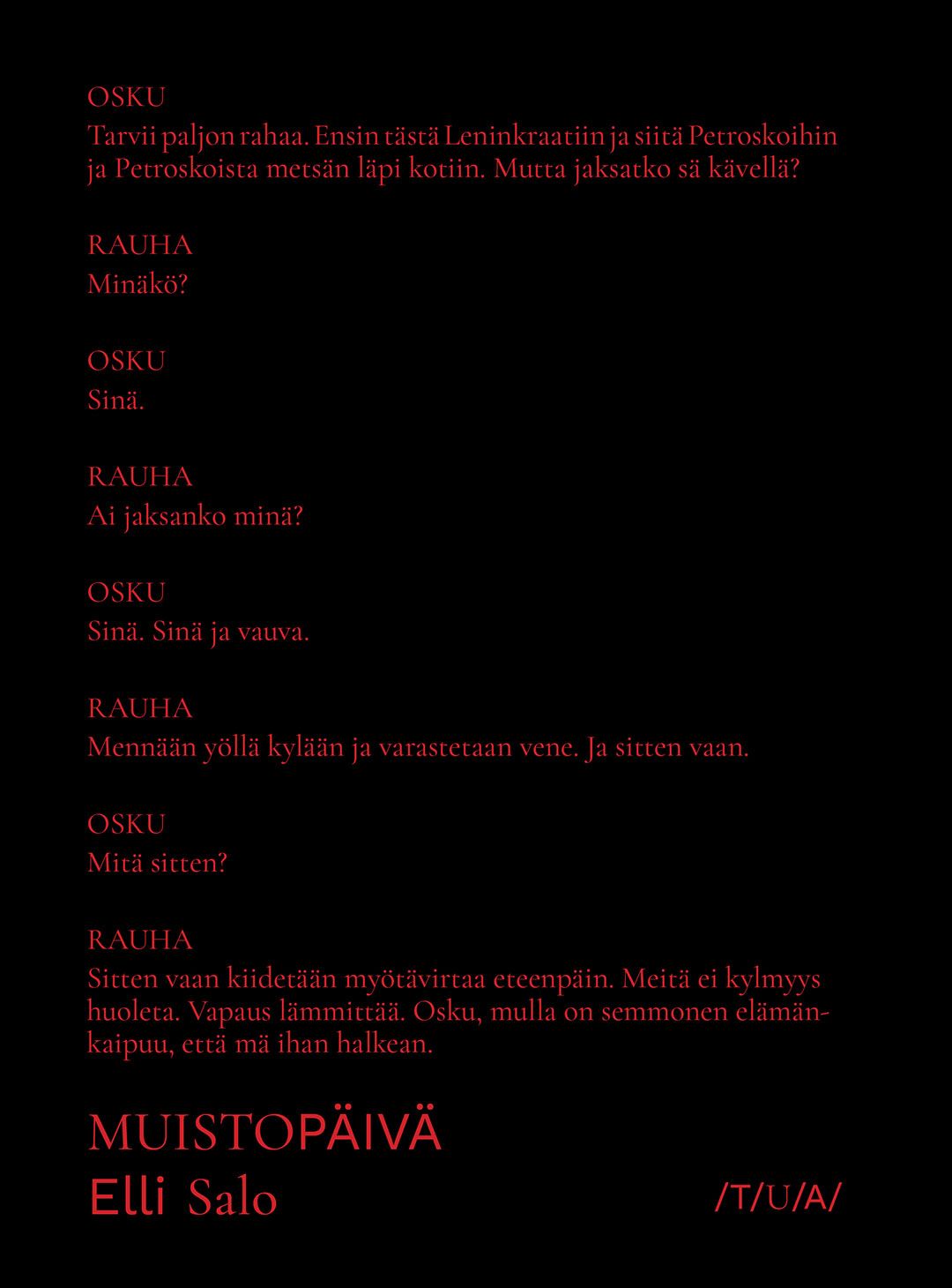 Elli Salo : Muistopäivä