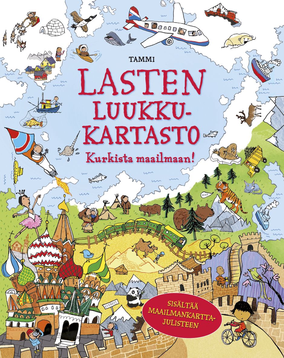 Kirjailijan Alex Frith käytetty kirja Lasten luukkukartasto : kurkista maailmaan!