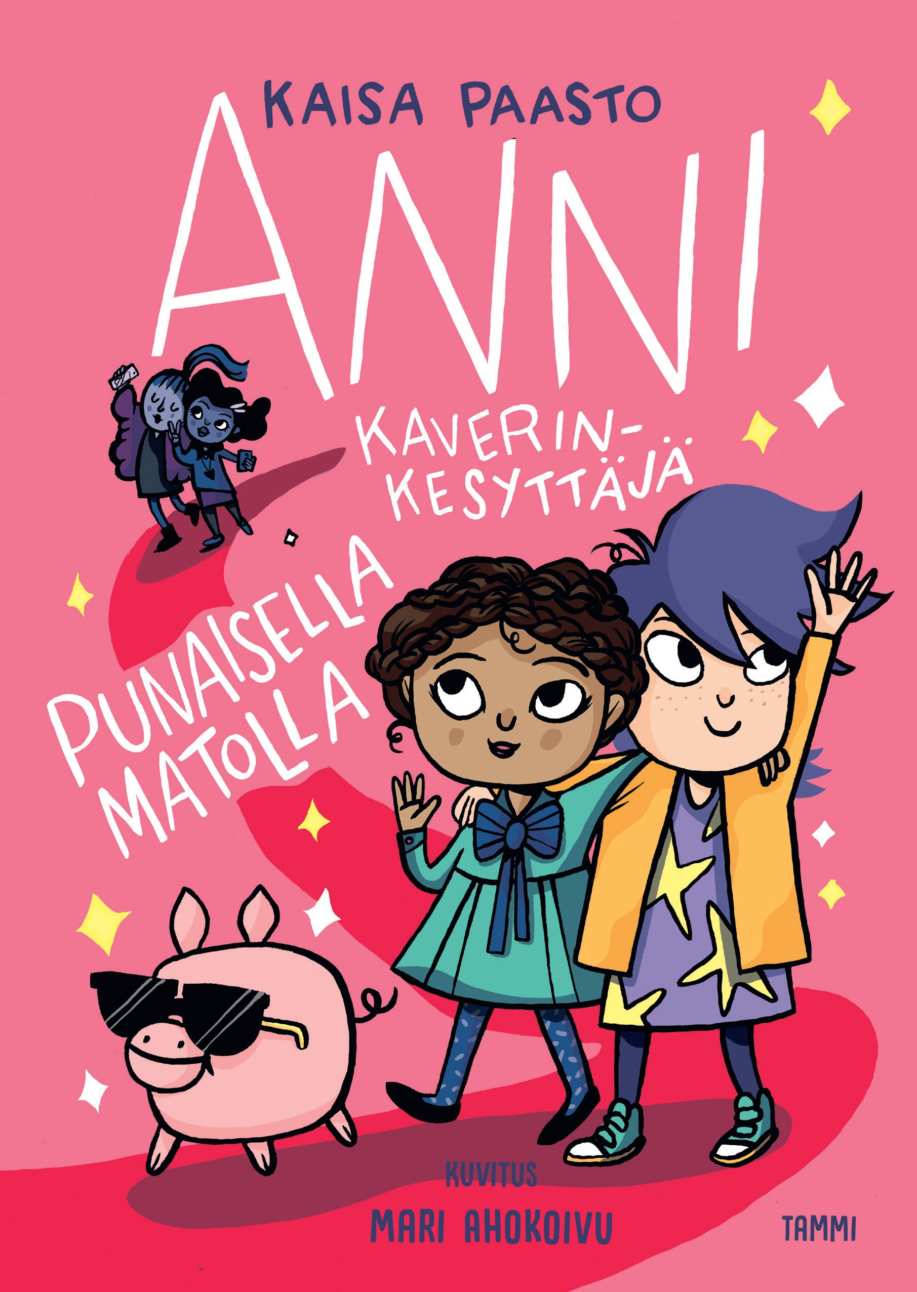 Kirjailijan Kaisa Paasto käytetty kirja Anni kaverinkesyttäjä punaisella matolla