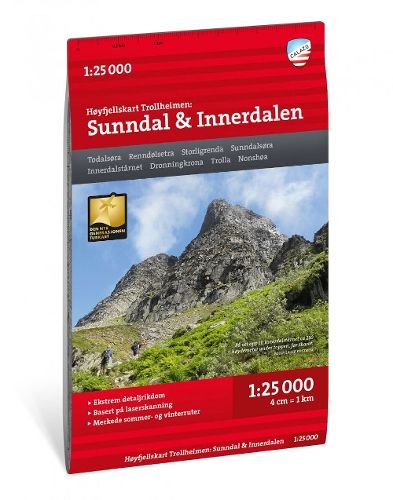 Trollheimen: Sunndal / Innerdalen - Hoyfjellskart ( 1:25 000 )