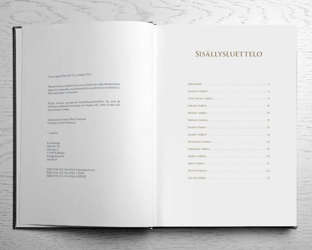 Viilta╠êva╠ê valo sisa╠êllysluettelo