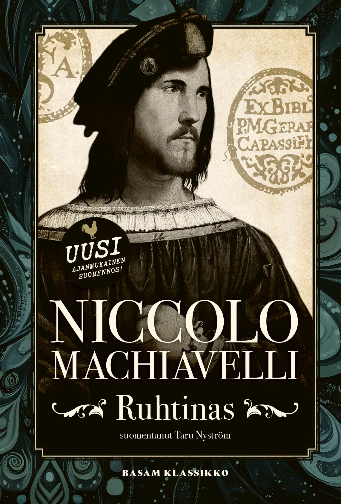 Kirjailijan Niccolo Machiavelli käytetty kirja Ruhtinas
