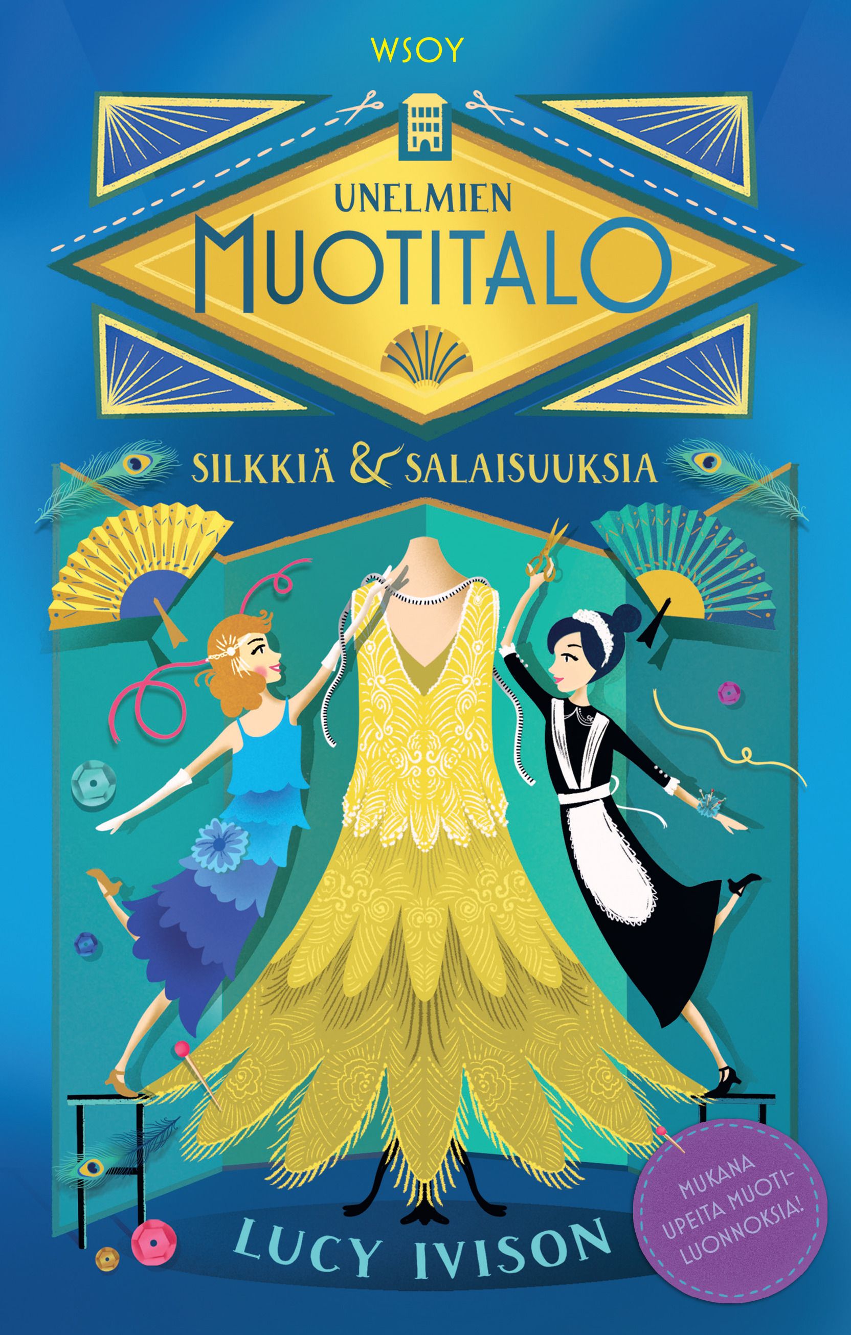 Kirjailijan Lucy Ivison käytetty kirja Silkkiä ja salaisuuksia