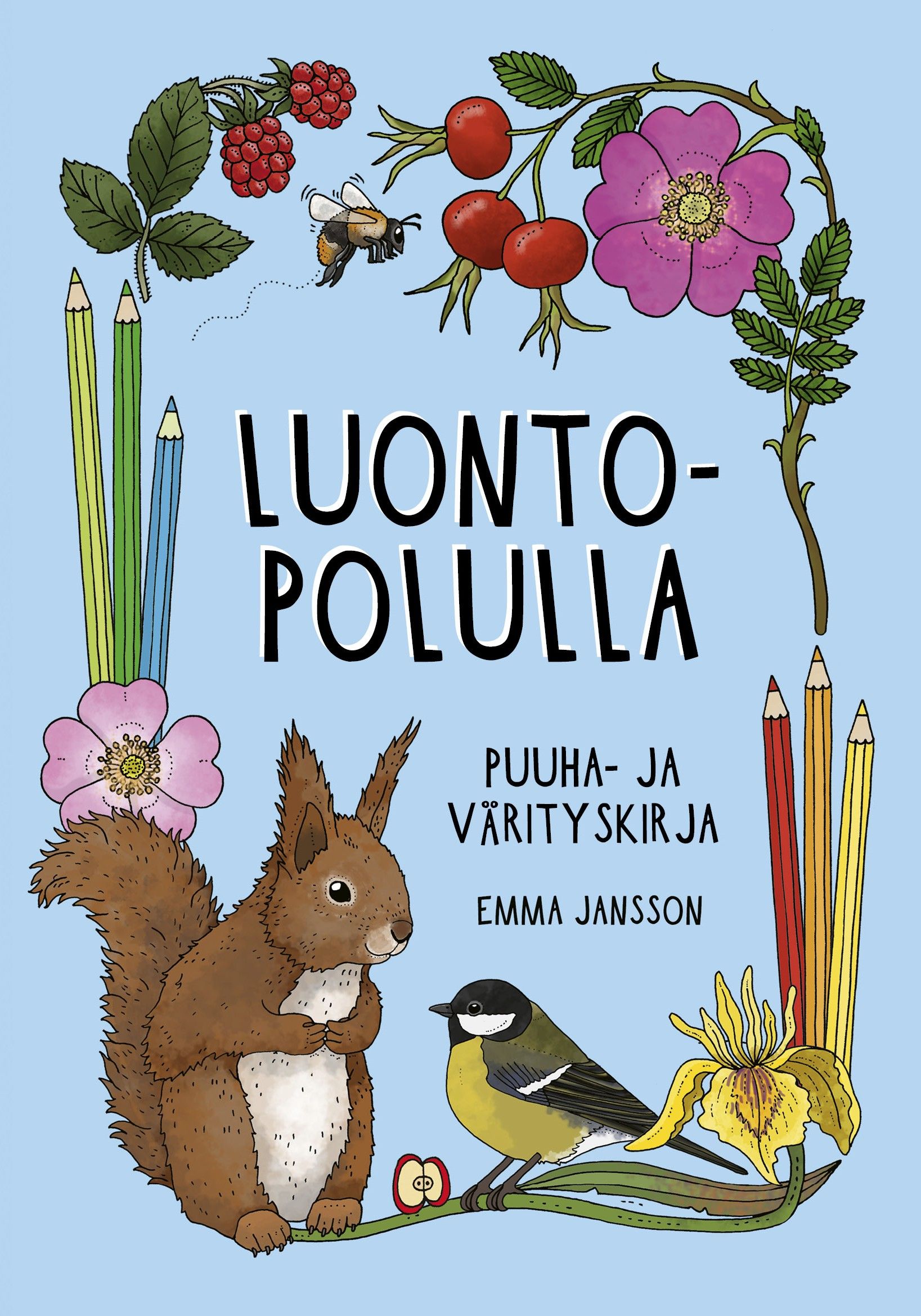 Emma Jansson : Luontopolulla - Puuha- ja värityskirja