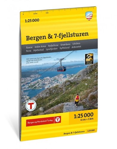 Bergen & 7-fjellsturen - Stikart (1:25 000)