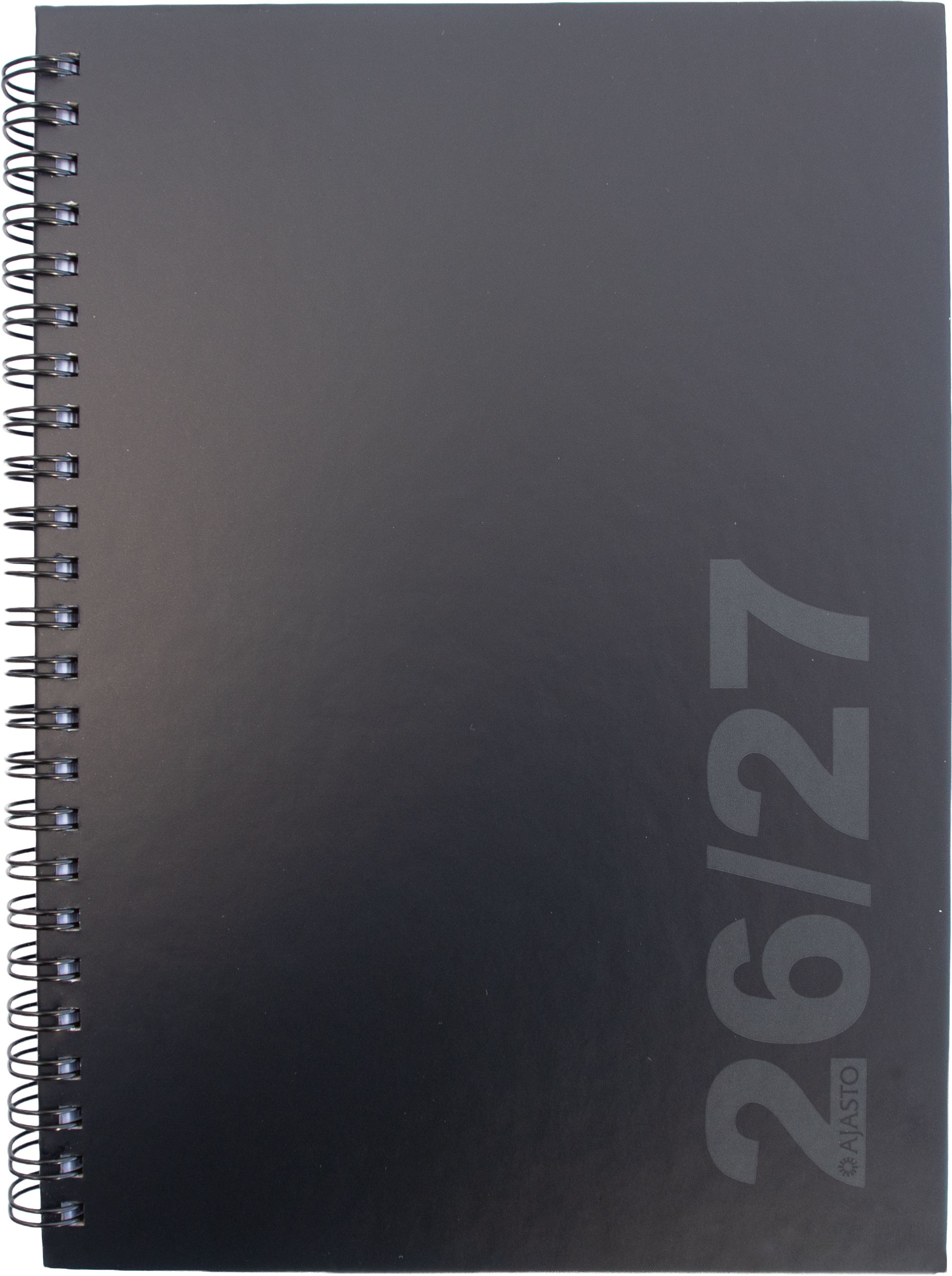 Simple A5, musta 2026-2027 (lukuvuosikalenteri)
