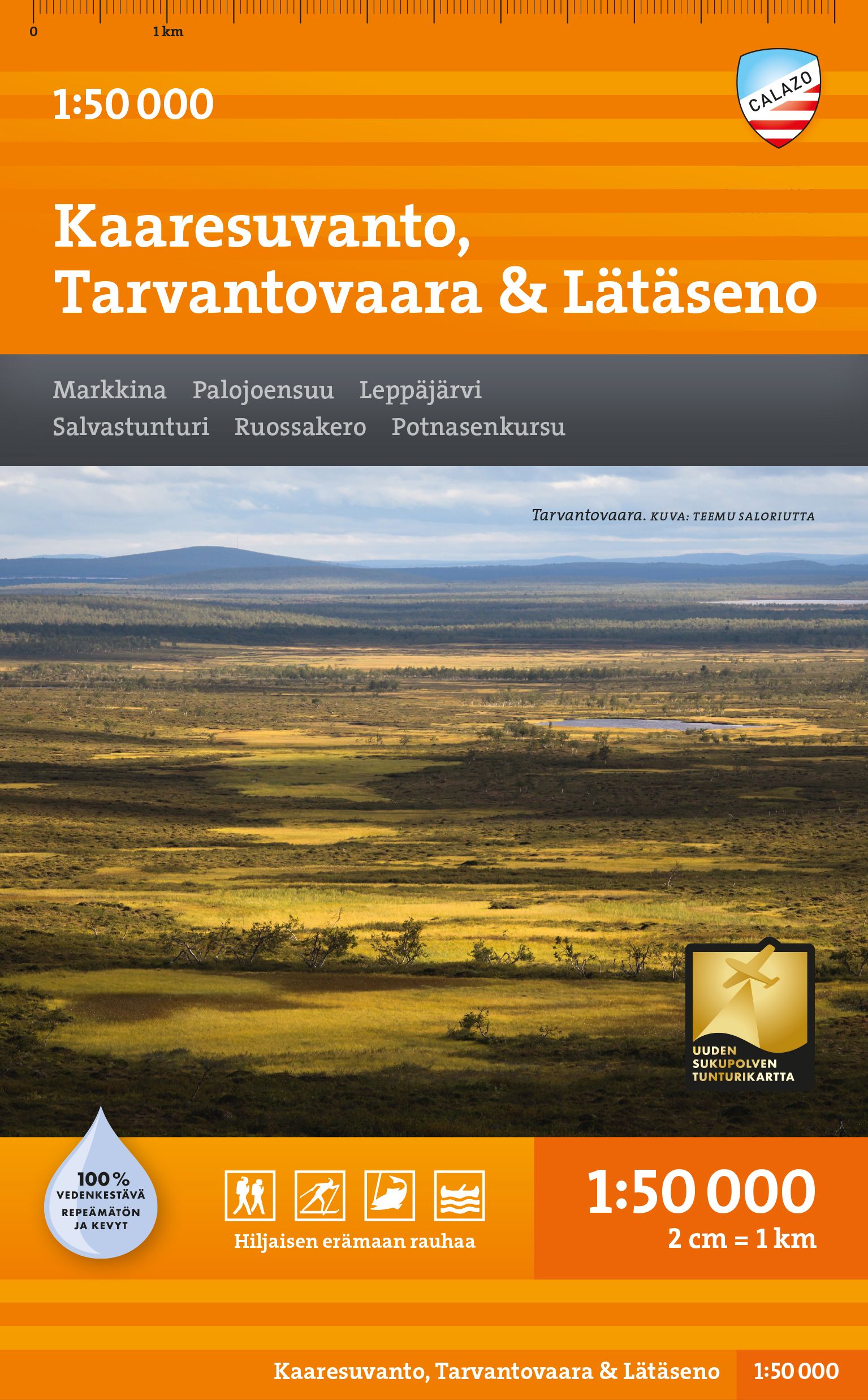 Kaaresuvanto, Tarvantovaara & Lätäseno 1:50 000