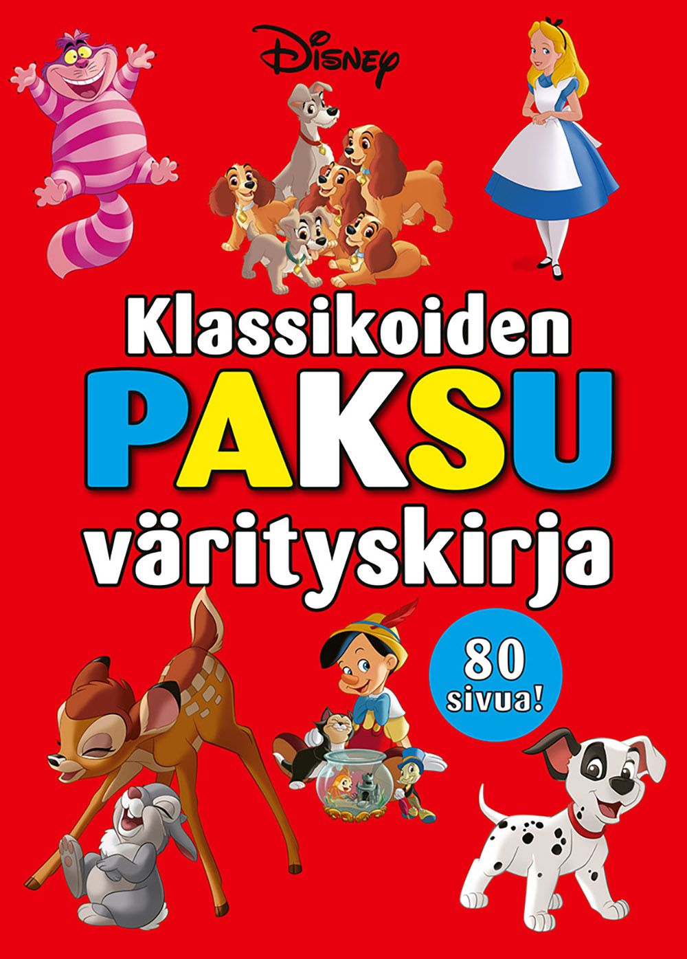 Disney Klassikoiden paksu värityskirja