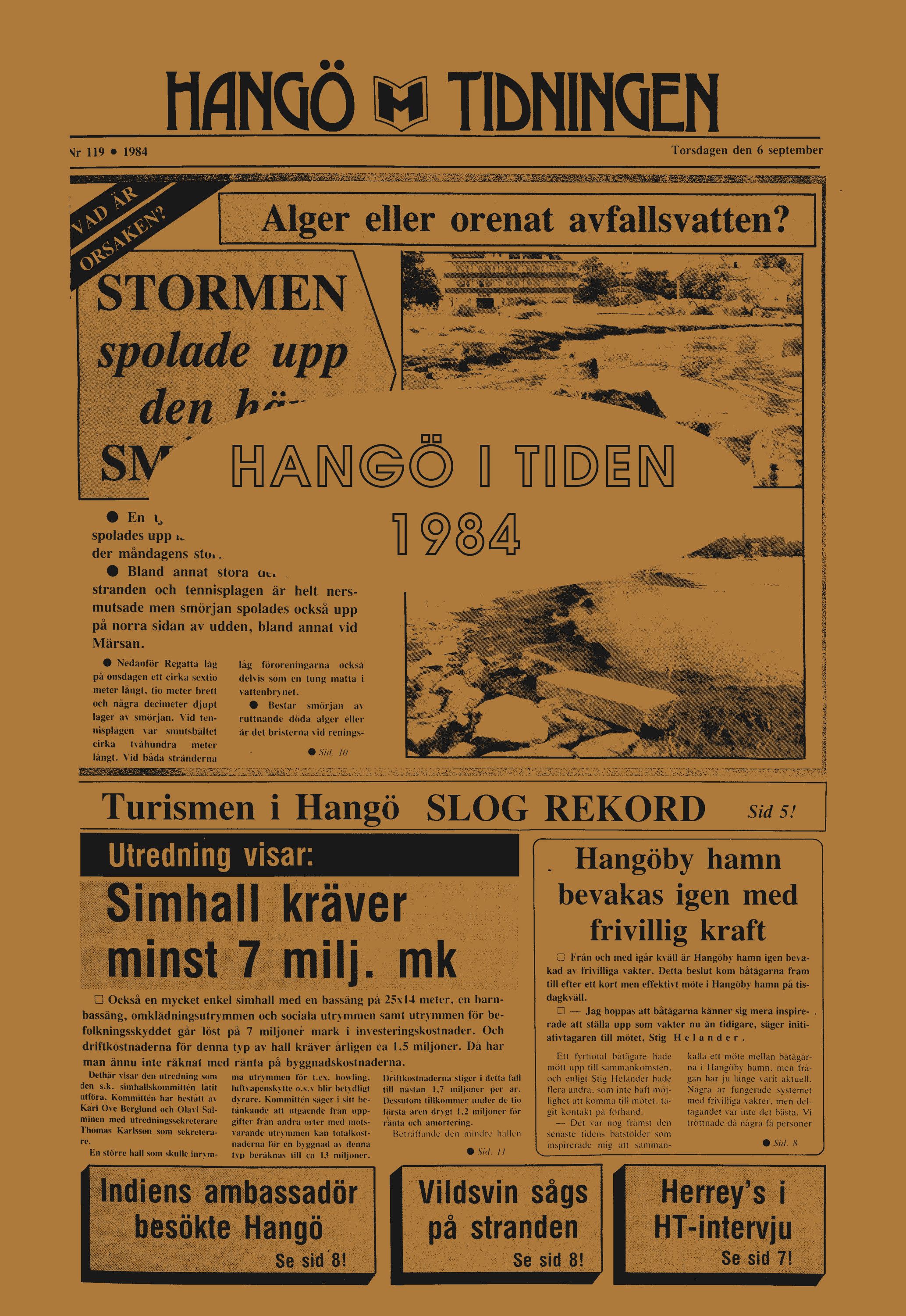 Tomy Karlsson : Hangö i tiden - 1984
