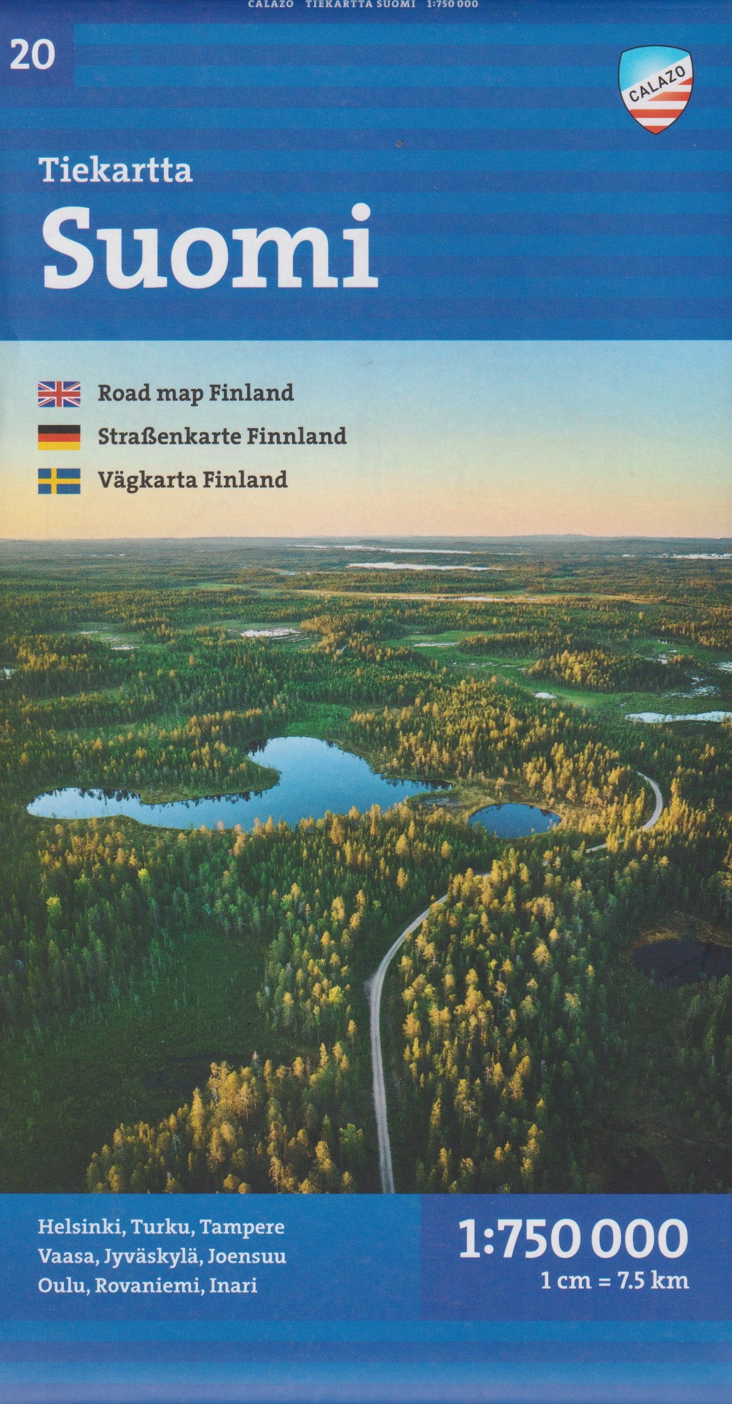 Tiekartta Suomi 1:750 000