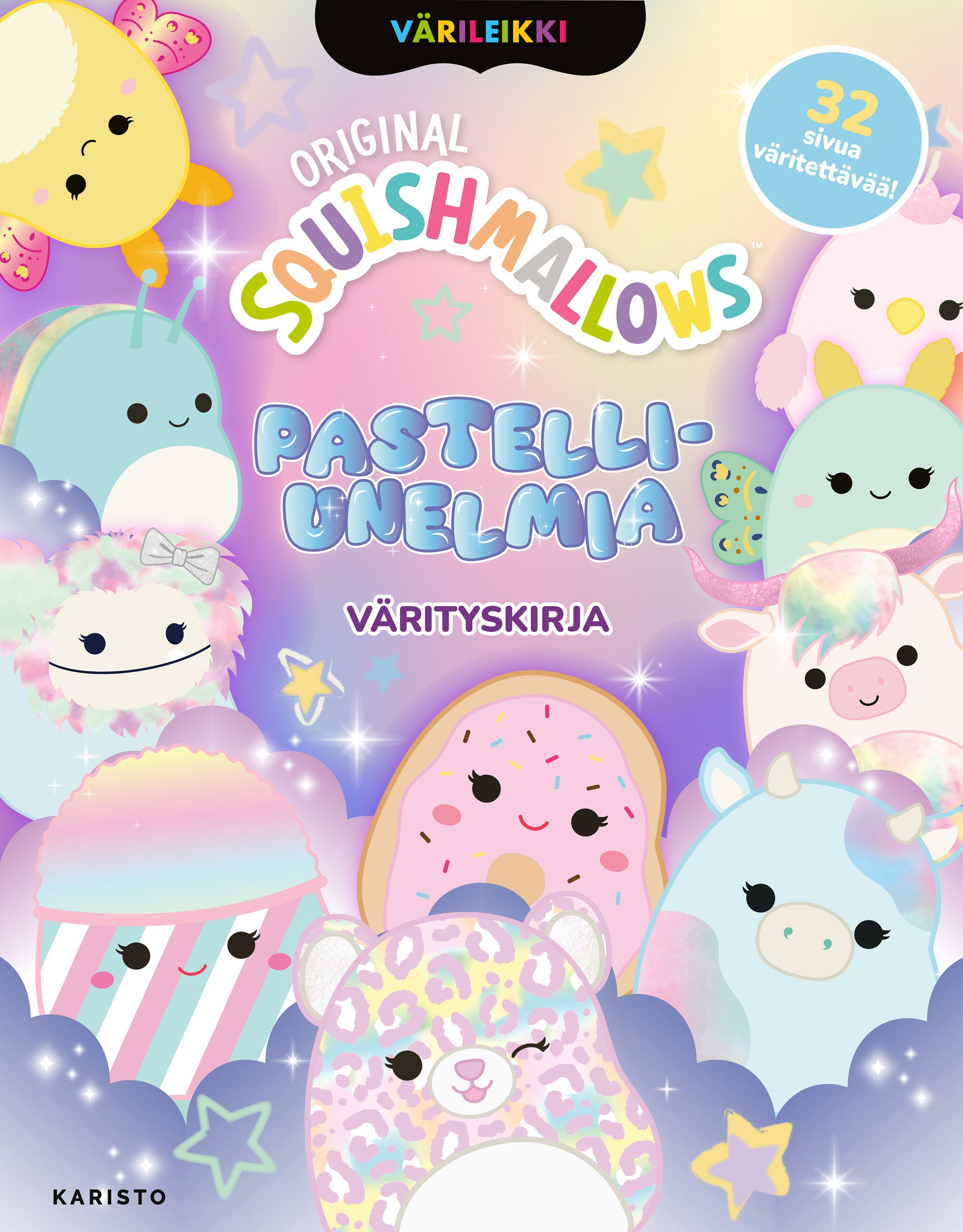 Squishmallows - Pastelliunelmia Värityskirja