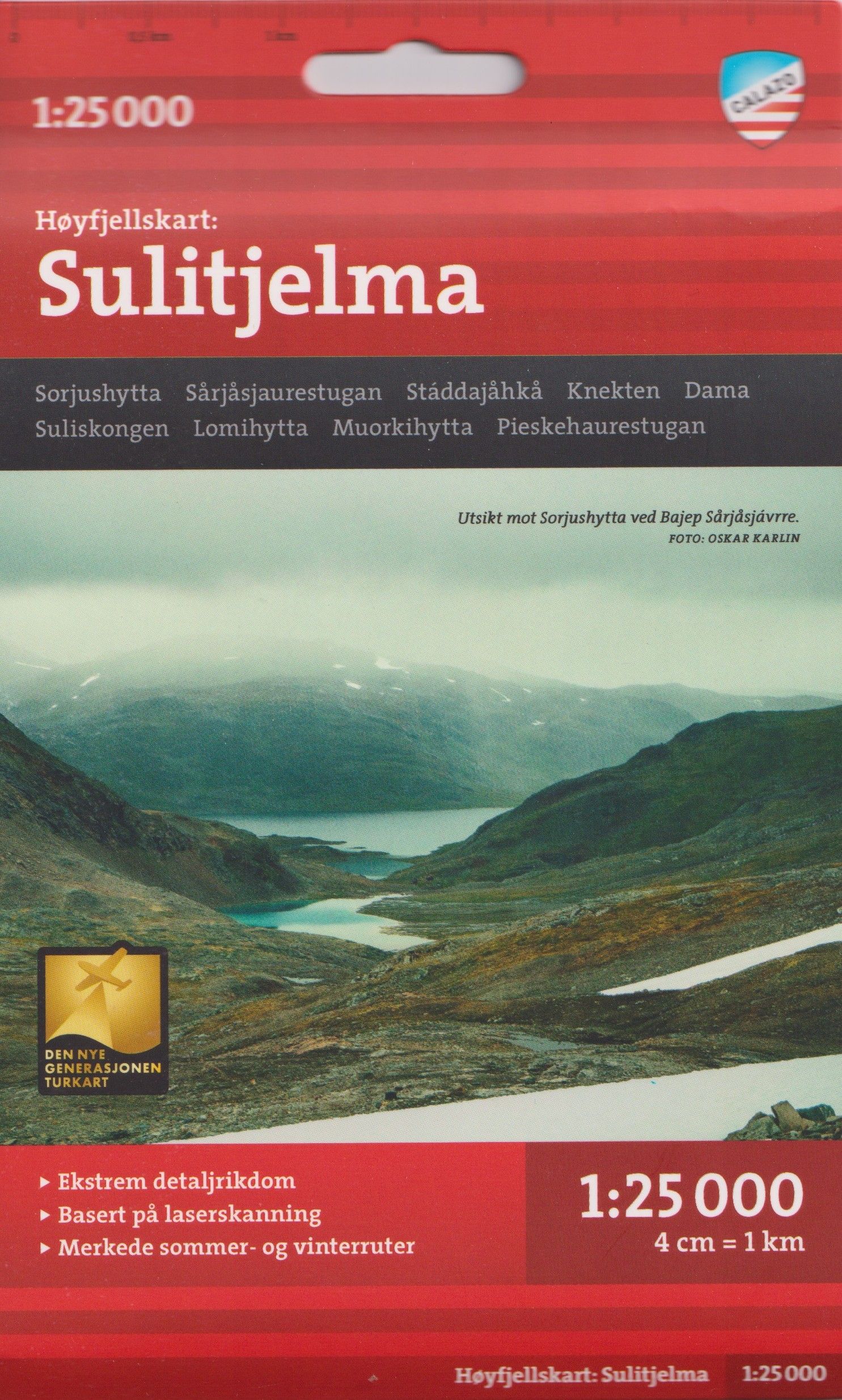 Sulitjelma - Høyfjellskart ( 1:25 000 )
